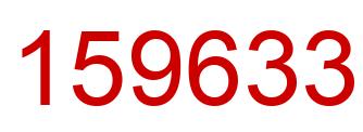Number 159633 red image