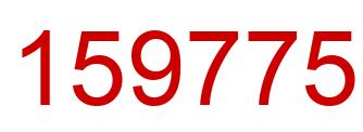 Number 159775 red image
