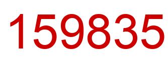 Number 159835 red image