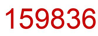 Number 159836 red image