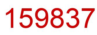Number 159837 red image