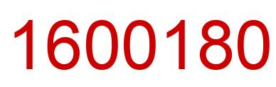 Número 1600180 imagen rojo
