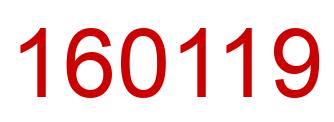 Number 160119 red image