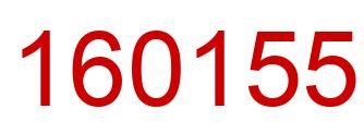 Number 160155 red image