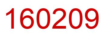 Number 160209 red image