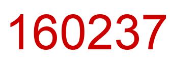 Number 160237 red image