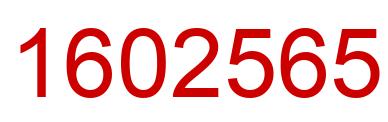Number 1602565 red image