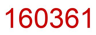 Number 160361 red image