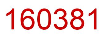 Number 160381 red image