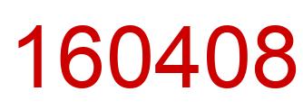 Number 160408 red image