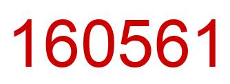 Number 160561 red image