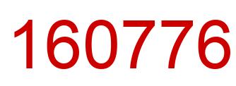 Number 160776 red image