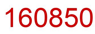 Number 160850 red image