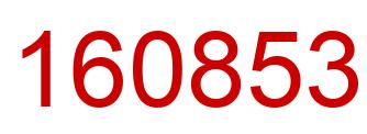 Number 160853 red image