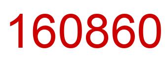 Number 160860 red image