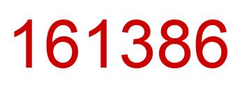 Number 161386 red image