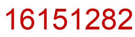 Número 16151282 imagen rojo