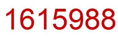 Número 1615988 imagen rojo