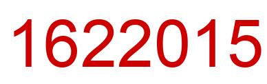 Number 1622015 red image