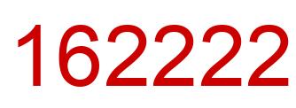 Number 162222 red image