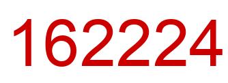 Number 162224 red image