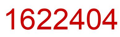 Número 1622404 imagen rojo
