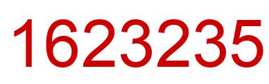Number 1623235 red image