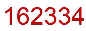 Número 162334 imagen rojo