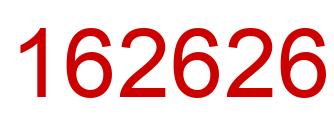 Number 162626 red image