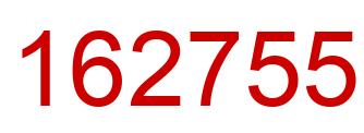 Number 162755 red image