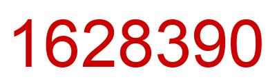 Number 1628390 red image