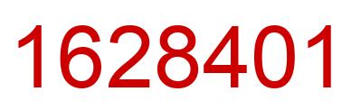 Number 1628401 red image