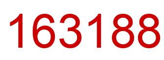 Number 163188 red image