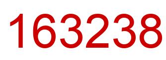 Number 163238 red image