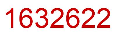 Number 1632622 red image