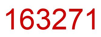 Number 163271 red image