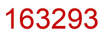 Number 163293 red image