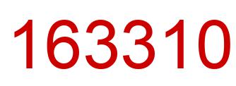 Number 163310 red image