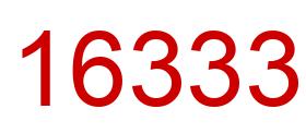 Number 16333 red image