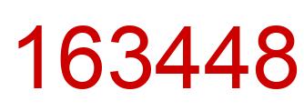 Number 163448 red image