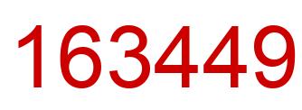 Number 163449 red image