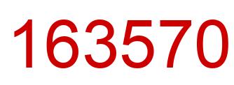 Number 163570 red image