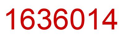 Number 1636014 red image