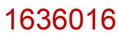 Number 1636016 red image