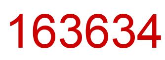 Número 163634 imagen rojo