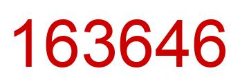 Number 163646 red image
