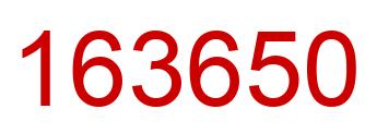 Número 163650 imagen rojo
