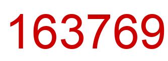 Number 163769 red image