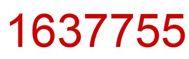 Number 1637755 red image