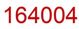 Número 164004 imagen rojo